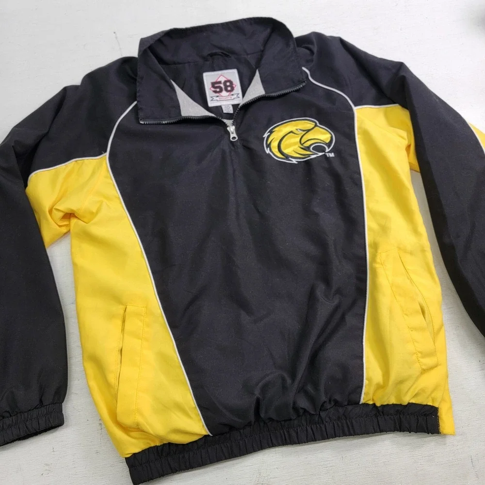 Southern Miss Golden Eagles NCAA 58 Sports 1/4 Side Zip Windbreaker Men's Sz‎ S